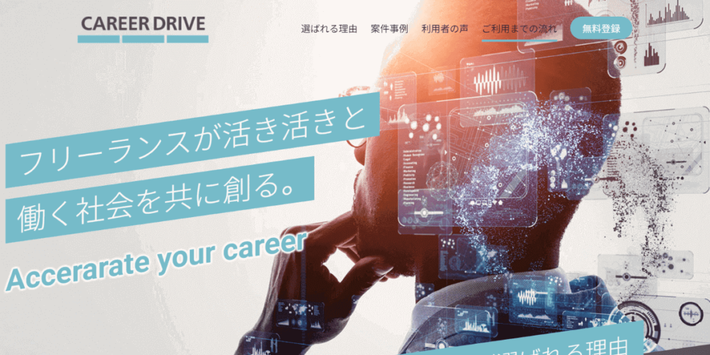 Careerdriveのウェブサイト画像